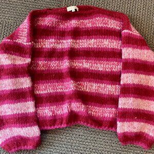 Pinch burgundy & pink striped sweater